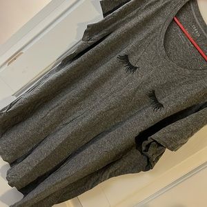 Short sleeve eyelash tee.